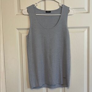 Akris Cashmere Silk Blend Light Blue Tank Top